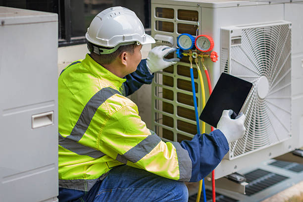 Professional Hvac Installation technician working in Lake City, PA